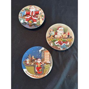 set of 3 "A CHRISTMAS REMEBERED" COLLECTION EDITION 1997 vintage